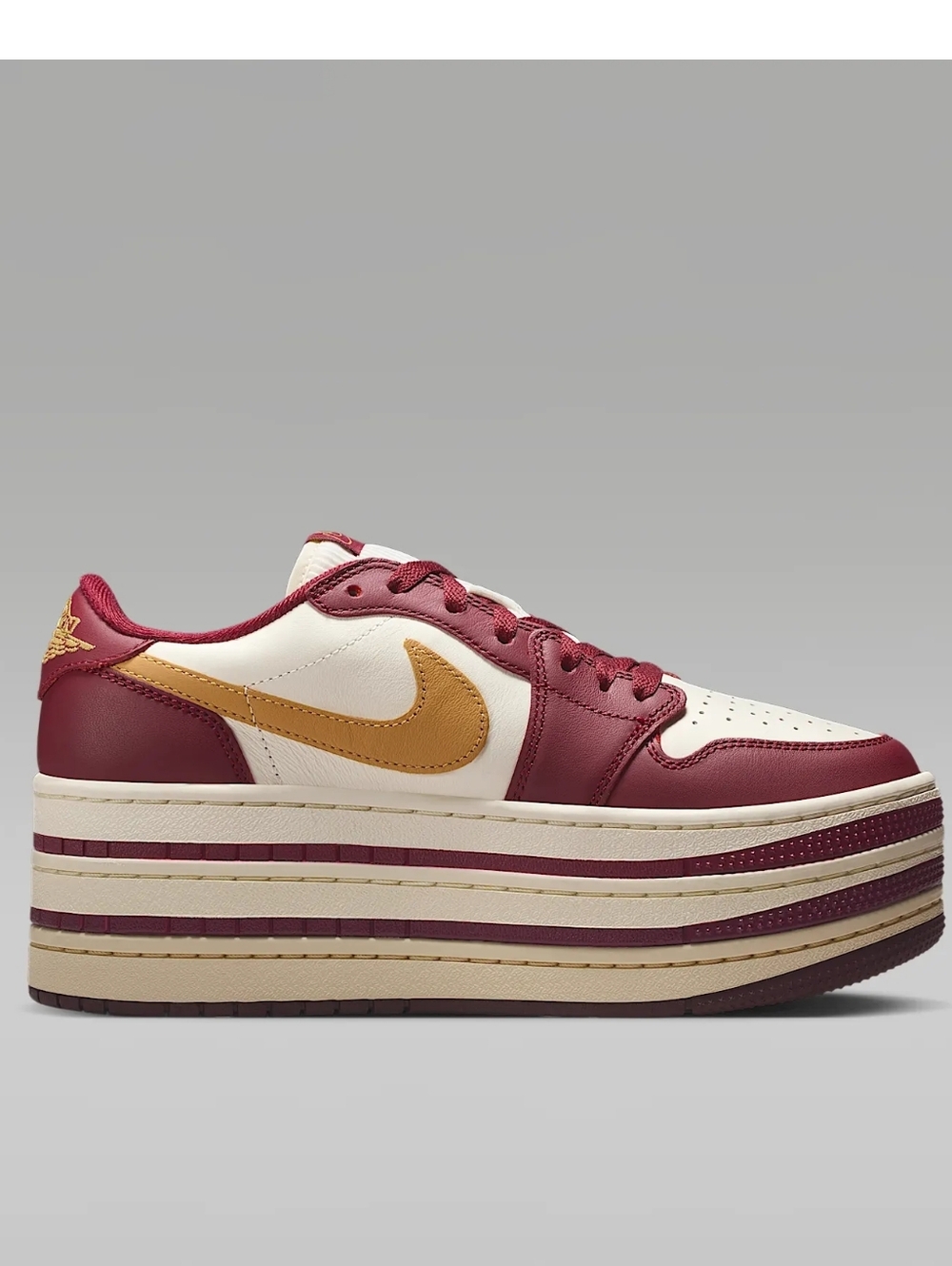 Sizes 9.5 To 14 Womens Air Jordan 1 Nike Platform Sneakers Comfy Shoes Red